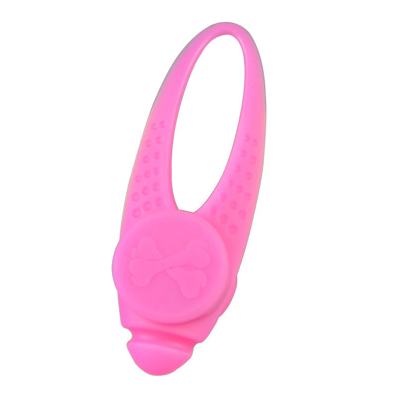 HKM-3252797 Luminous Anti-Lost Dog Pendant with Silicone Material and Multiple Light Modes