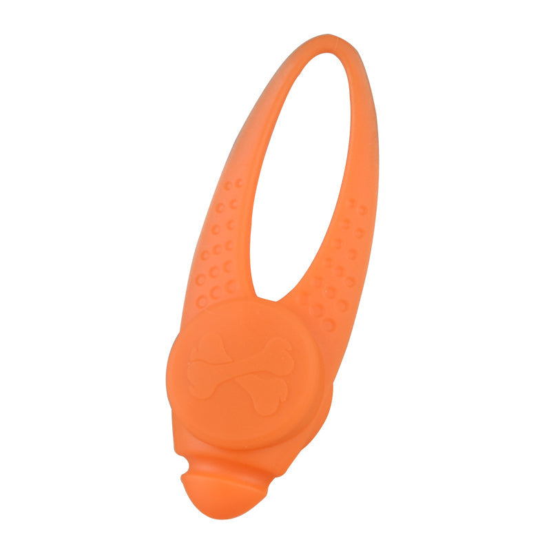 HKM-3252797 Luminous Anti-Lost Dog Pendant with Silicone Material and Multiple Light Modes