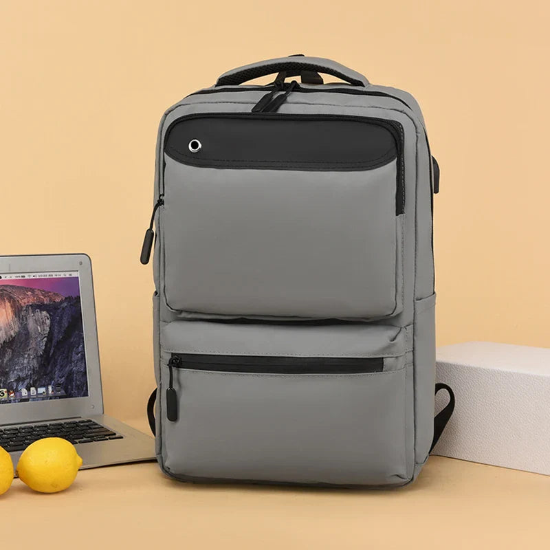 HKM-325395 15.6 Inch Portable Waterproof Laptop Backpack for Men with Oxford Material