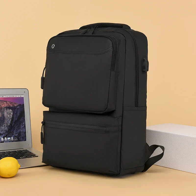 HKM-325395 15.6 Inch Portable Waterproof Laptop Backpack for Men with Oxford Material