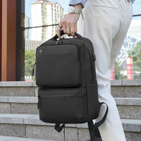 HKM-325395 15.6 Inch Portable Waterproof Laptop Backpack for Men with Oxford Material