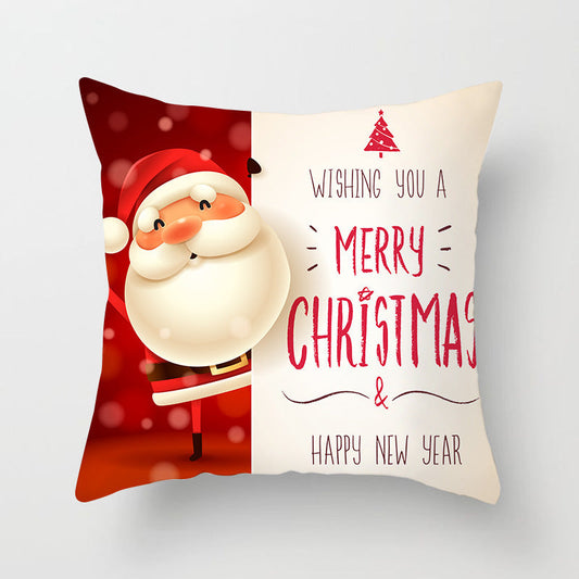 HKM-325459 Santa Snowman Decorative Pillowcase for Living Room and Bedroom