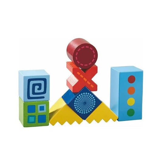 HKM-325459 Wooden Building Block Set for Creative Model Building and Educational Play