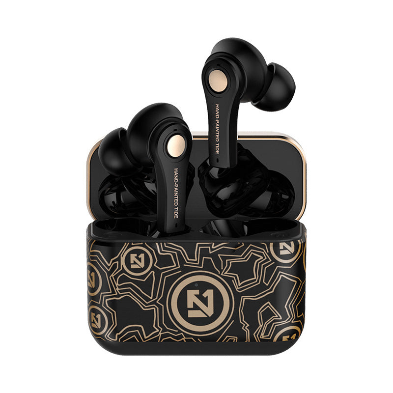 HKM-325523 Wireless Bluetooth Stereo Headset with Battery Display and Voice Control