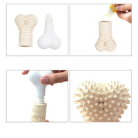 HKM-3255613 Durable Nylon and Rubber Chew Toy for Dogs - Burr Bone Design