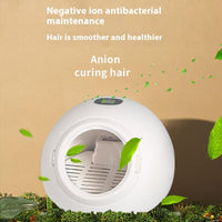 HKM-3256253 Automatic Pet Hair Dryer - 1000W Drying Oven for Cats, Round White Design