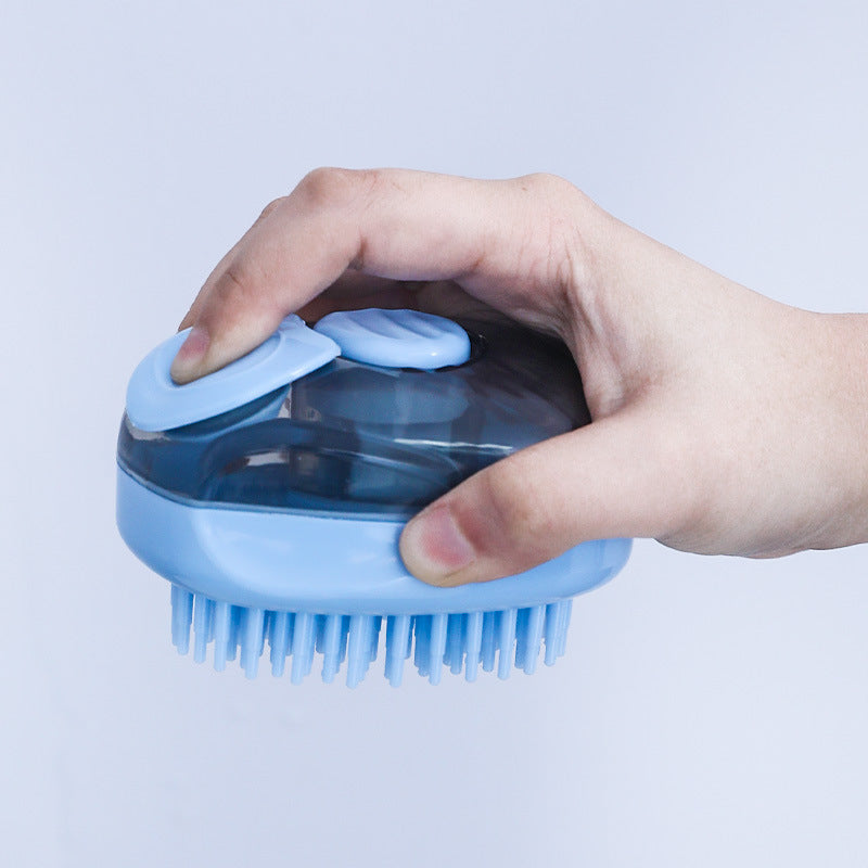 HKM-3256381 One-Click Cleaning Brush for Dogs and Cats ¨C Blue and Orange ABS Hair Removal Tool