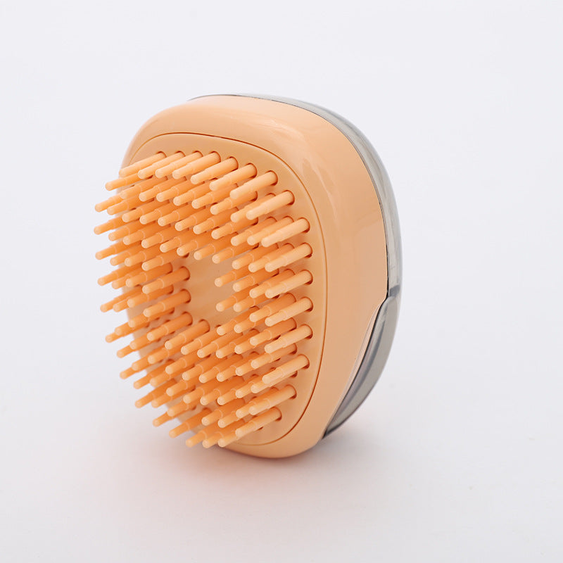 HKM-3256381 One-Click Cleaning Brush for Dogs and Cats ¨C Blue and Orange ABS Hair Removal Tool