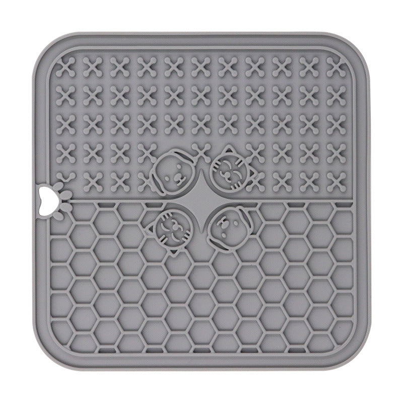 HKM-3256637 Silicone Pet Licking Pad with Suction Cup for Feeding and Slow Eating