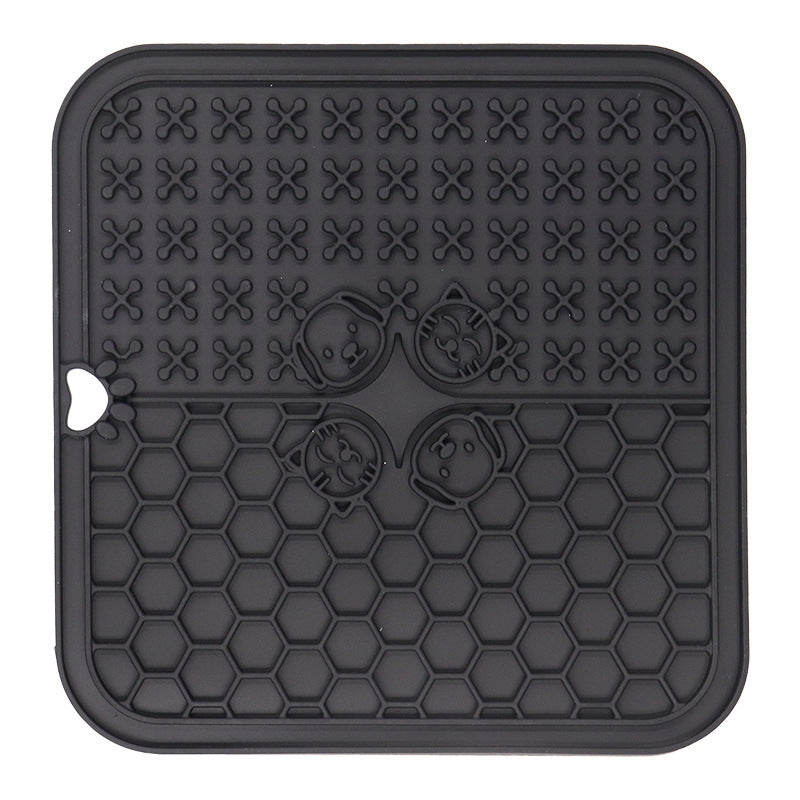 HKM-3256637 Silicone Pet Licking Pad with Suction Cup for Feeding and Slow Eating