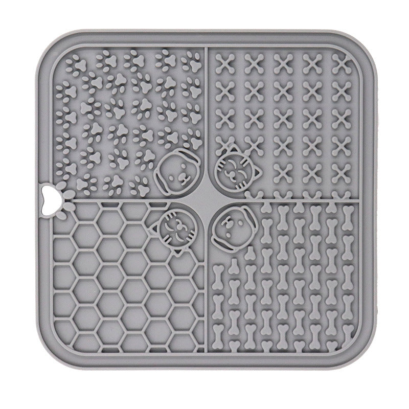 HKM-3256637 Silicone Pet Licking Pad with Suction Cup for Feeding and Slow Eating
