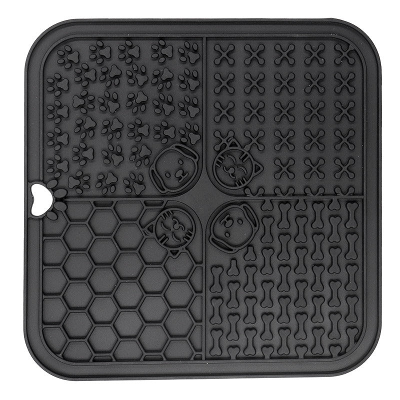 HKM-3256637 Silicone Pet Licking Pad with Suction Cup for Feeding and Slow Eating