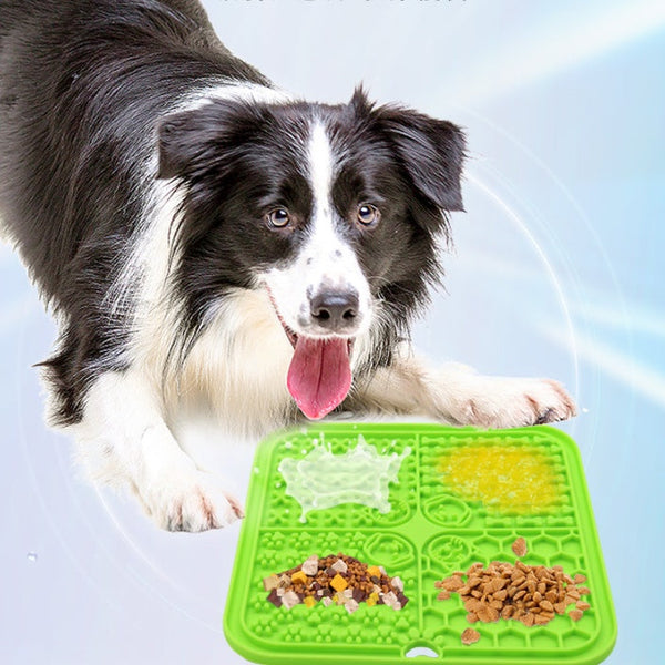 HKM-3256637 Silicone Pet Licking Pad with Suction Cup for Feeding and Slow Eating