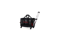 HKM-3257021 Pet Trolley Bag Carry Case for Vehicle Transport - Breathable Polyester, Solid Colors