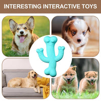 HKM-3258045 Ultra Durable Cactus Dog Chew Toy for Puppies, Medium & Large Dogs - Interactive and Nearly Indestructible Design