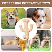 HKM-3258045 Ultra Durable Cactus Dog Chew Toy for Puppies, Medium & Large Dogs - Interactive and Nearly Indestructible Design