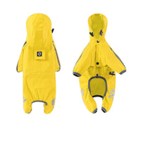 HKM-3260221 Four-Legged Waterproof Raincoat for Small Dogs and Cats, Stylish Pet Outing Clothing