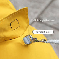 HKM-3260221 Four-Legged Waterproof Raincoat for Small Dogs and Cats, Stylish Pet Outing Clothing