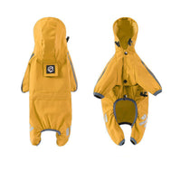 HKM-3260221 Four-Legged Waterproof Raincoat for Small Dogs and Cats, Stylish Pet Outing Clothing