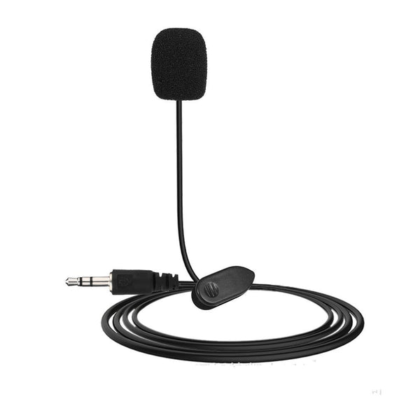 HKM-326035 Condenser Lavalier Microphone with 3.5mm Jack and 2m Cable Length