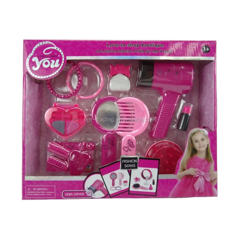HKM-326163 Kids Pretend Play Makeup Set for Girls, 24x28x6 CM, EN71 Certified