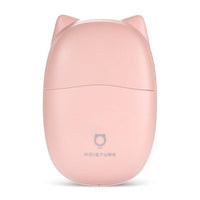 HKM-326227 Mini Cat-Shaped USB Humidifier with Anion Function - Available in Pink and White