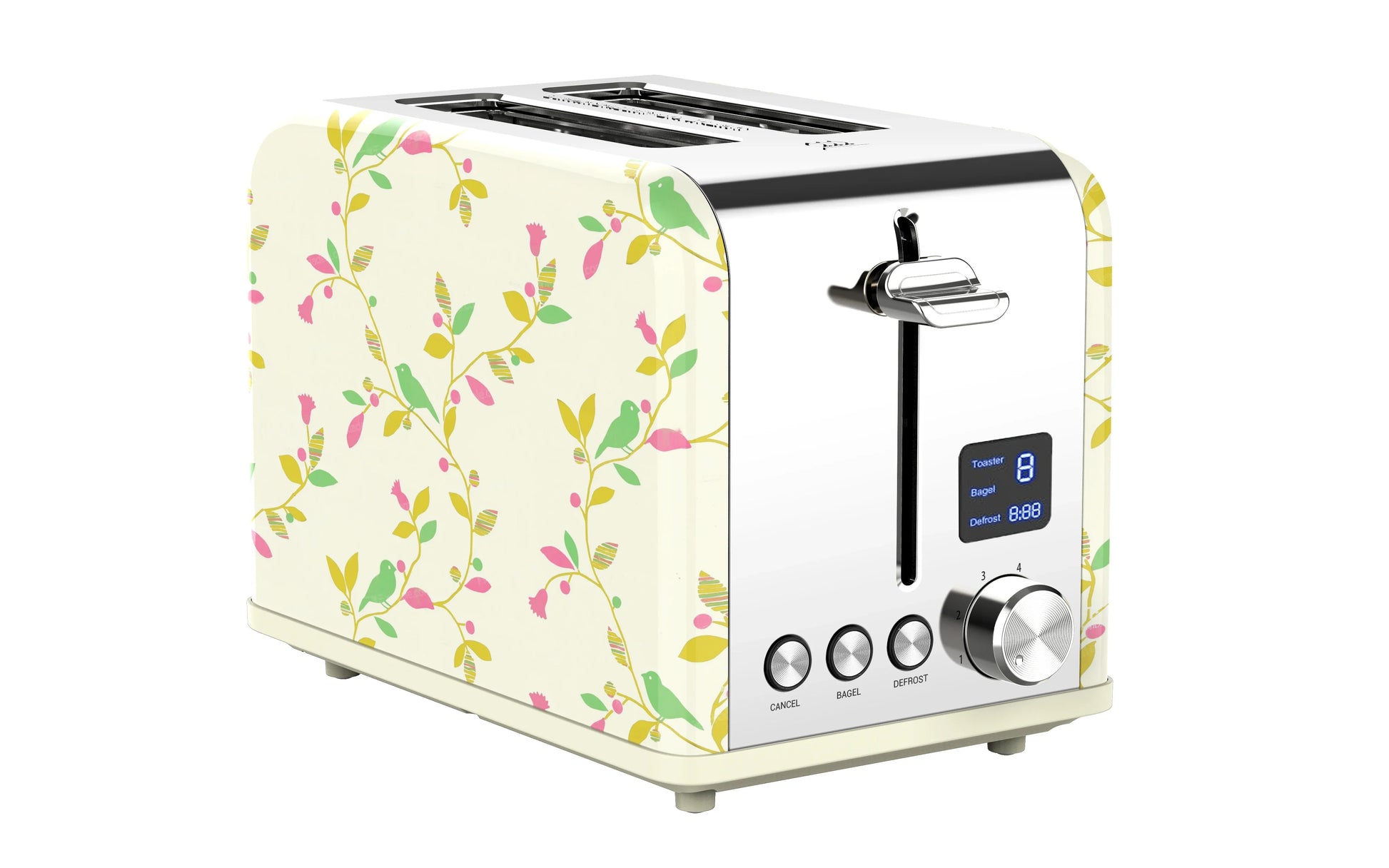HKM-326227 Smart Touch Screen Electric Bread Toaster with Automatic Pop-up Function for 2 Slices