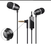 HKM-326355 Wired In-Ear Headset with Microphone and 3.5mm L-Bend Plug