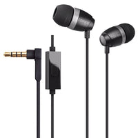 HKM-326355 Wired In-Ear Headset with Microphone and 3.5mm L-Bend Plug