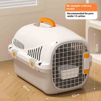 HKM-3264189 Portable Multi-Purpose Cat Flight Case for Travel with Skylight Option