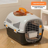 HKM-3264189 Portable Multi-Purpose Cat Flight Case for Travel with Skylight Option