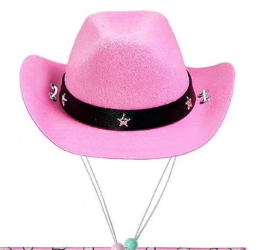 HKM-3264701 Pet Cowboy Costume Set with Hat and Bandana for Cats and Kittens, Ideal for Halloween and Cosplay Events