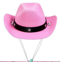 HKM-3264701 Pet Cowboy Costume Set with Hat and Bandana for Cats and Kittens, Ideal for Halloween and Cosplay Events