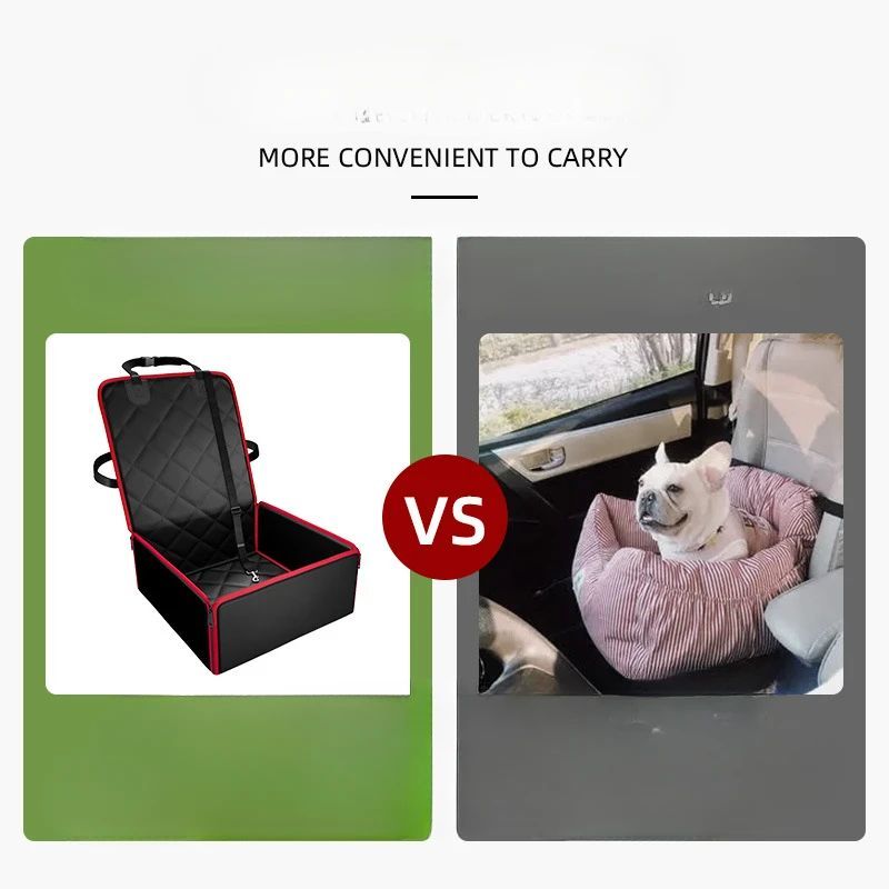 HKM-3265341 Non-Slip Dog Front Seat Pad with Anti-Dirt Design, Durable Pet Car Accessory, Easy to Clean, 42x42x20cm