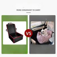 HKM-3265341 Non-Slip Dog Front Seat Pad with Anti-Dirt Design, Durable Pet Car Accessory, Easy to Clean, 42x42x20cm