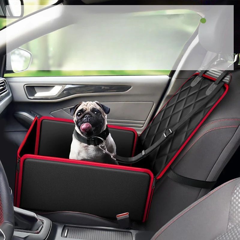 HKM-3265341 Non-Slip Dog Front Seat Pad with Anti-Dirt Design, Durable Pet Car Accessory, Easy to Clean, 42x42x20cm