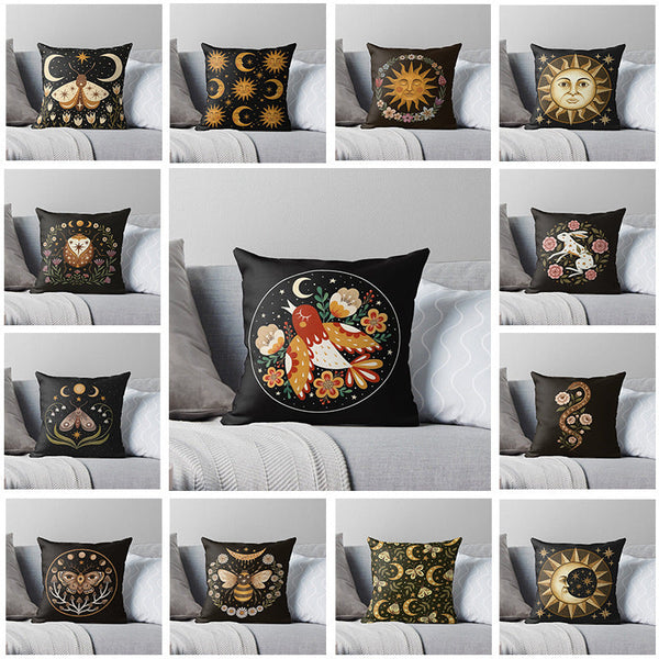 HKM-326547 Stylish Cotton and Linen Geometric Car Sofa Pillow Cushion - 45x45cm