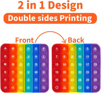 HKM-326611 Educational 2-in-1 Fidget Toy for Stress Relief and Learning Letters and Numbers