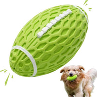 HKM-326675 Durable Squeaky Rugby Dog Toy for Aggressive Chewers – Ideal for Large Dogs and Interactive Play