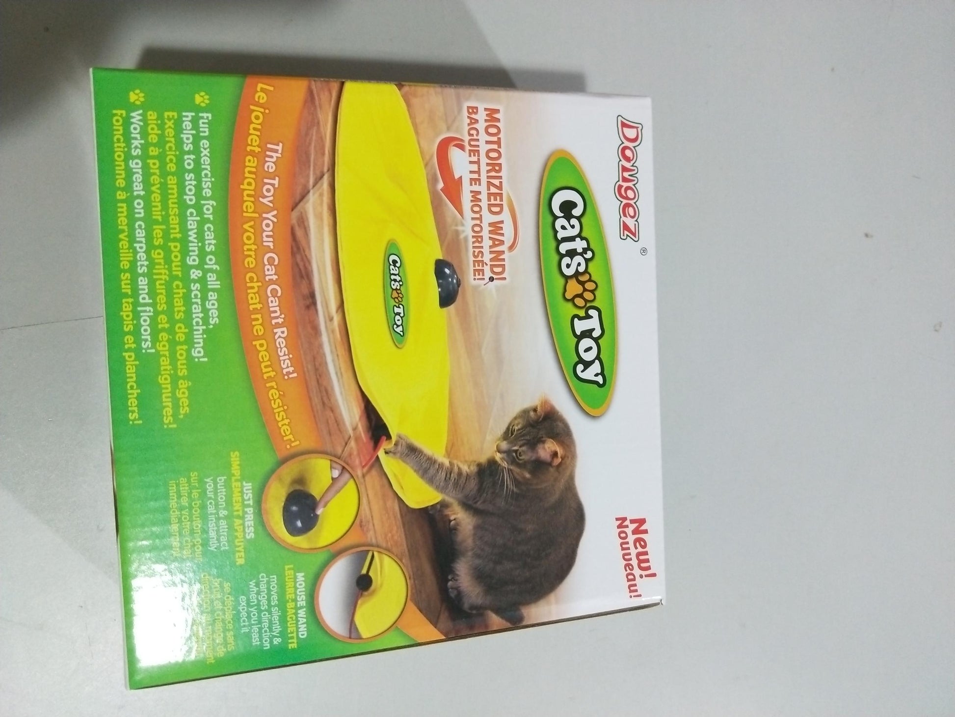 HKM-3267133 Four-Speed Electric Amusement Plate for Cats with Rotating Toy and Adjustable Speed