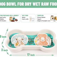 HKM-3267773 Interactive Slow Feeder Dog Bowl for Large Breeds - Anti-Choking Design with Rotating Trays for Healthy Eating