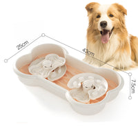 HKM-3267773 Interactive Slow Feeder Dog Bowl for Large Breeds - Anti-Choking Design with Rotating Trays for Healthy Eating