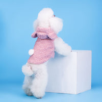 HKM-3268669 Stylish Two-Legged Cotton Dress for Dogs - Available in Gray, Yellow, Pink