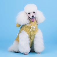 HKM-3268669 Stylish Two-Legged Cotton Dress for Dogs - Available in Gray, Yellow, Pink