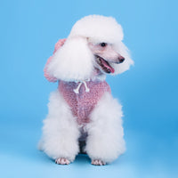 HKM-3268669 Stylish Two-Legged Cotton Dress for Dogs - Available in Gray, Yellow, Pink