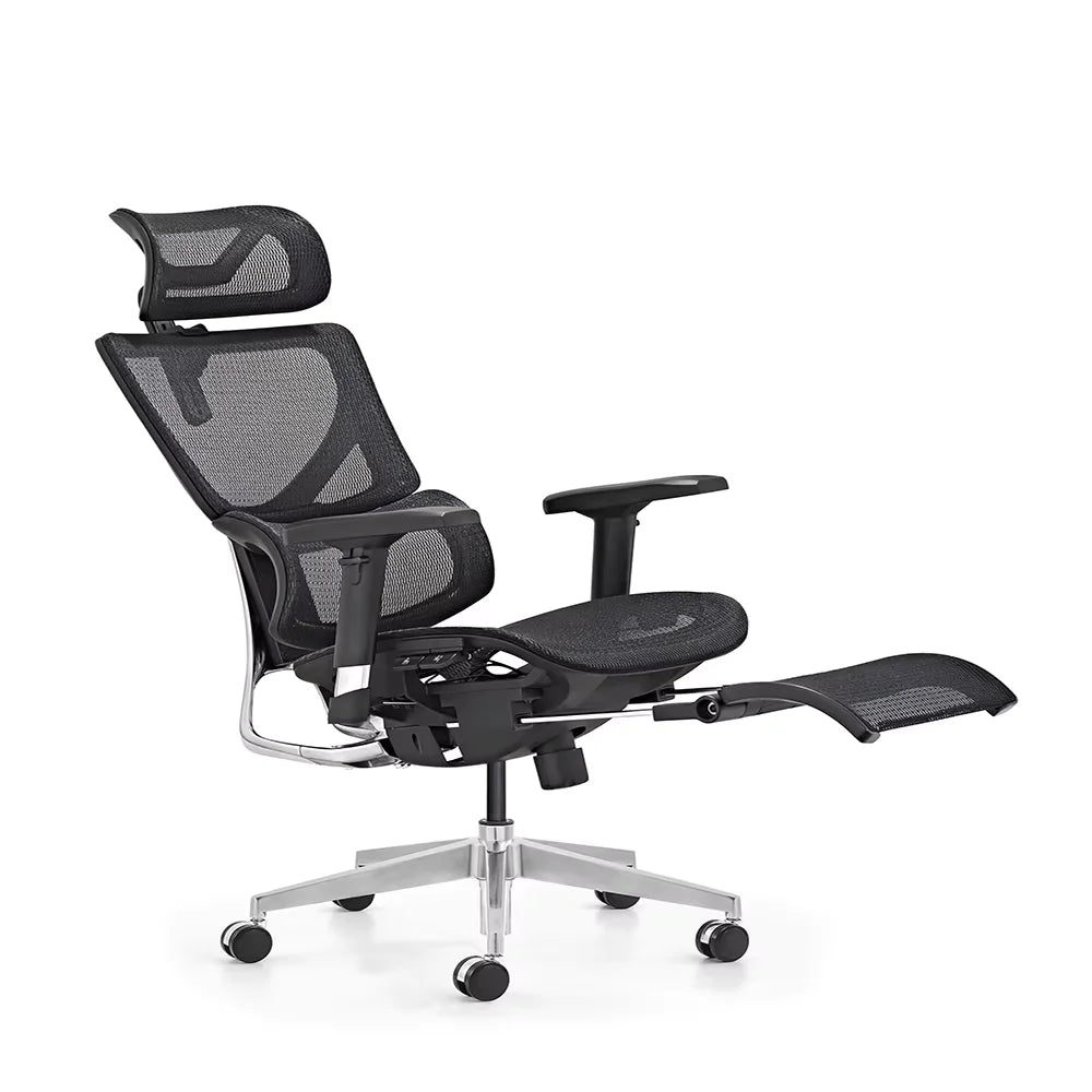 HKM-326931 Ergonomic High Back Mesh Office Chair with Adjustable Footrest and 3D Armrests