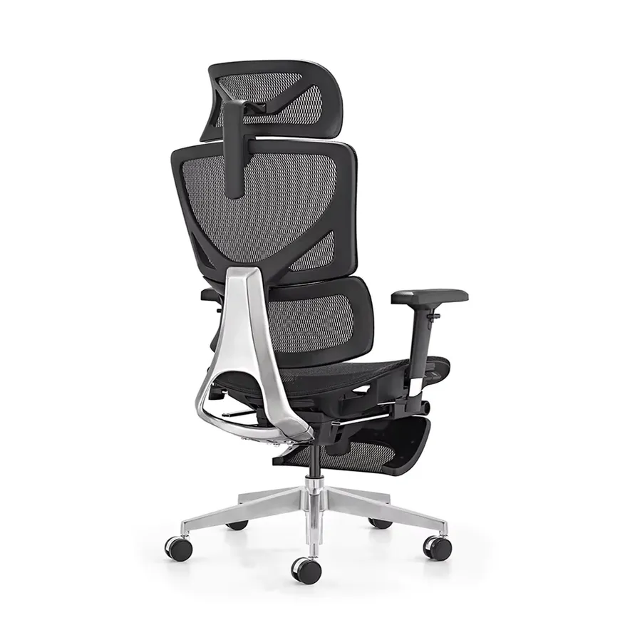 HKM-326931 Ergonomic High Back Mesh Office Chair with Adjustable Footrest and 3D Armrests