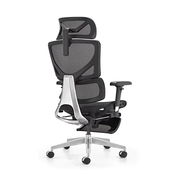 HKM-326931 Ergonomic High Back Mesh Office Chair with Adjustable Footrest and 3D Armrests