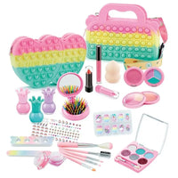 HKM-326995 Kids Cosmetic Makeup Set with Nail Accessories for Dress-Up Play - Ages 2 to 14