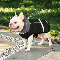 HKM-3270461 Thick Warm Dog Vest - Waterproof, Reflective, Adjustable for Small to Large Breeds